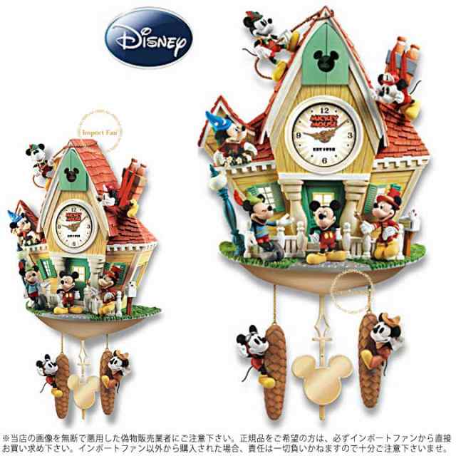 ミッキーマウス 壁時計 鳩時計 ディズニー Disney Mickey Mouse Through The Years Wall Clock 即納の通販はau Pay マーケット Import Fan