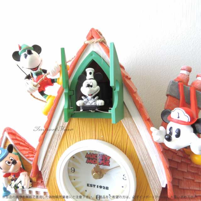 ミッキーマウス 壁時計 鳩時計 ディズニー Disney Mickey Mouse Through The Years Wall Clock 即納の通販はau Pay マーケット Import Fan