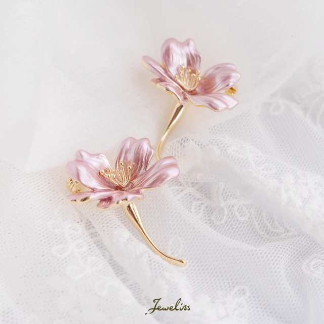 Jeweliss ブローチ 桜 2個セット フローリス floris さくら 春 花