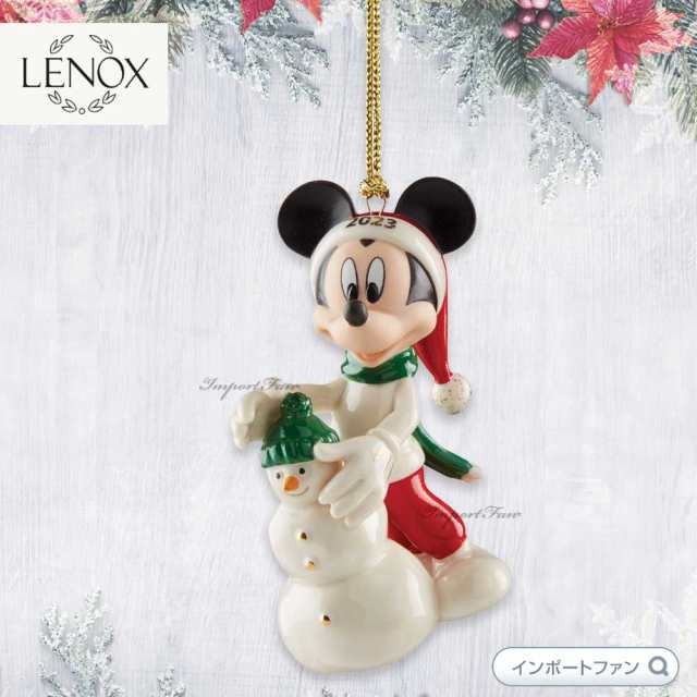 レア☆ミッキーマウス サンタミッキー クリスマス レノックス LENOX-