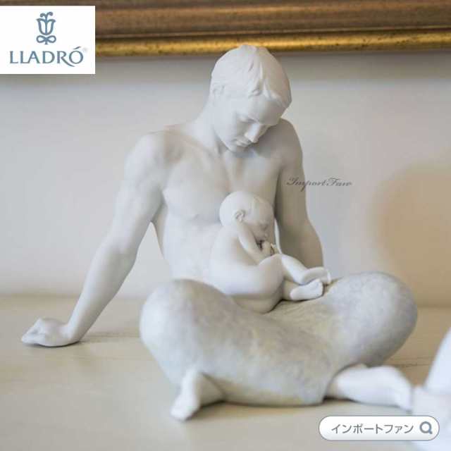 リヤドロ 家族の愛 父子 親子 パパ 赤ちゃん 置物 01008407 LLADRO