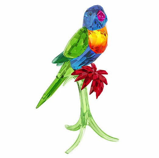 スワロフスキー ゴシキセイガイ インコ 鳥 レインボー 置物 Swarovski Rainbow Lorikeet の通販はau Pay マーケット Import Fan