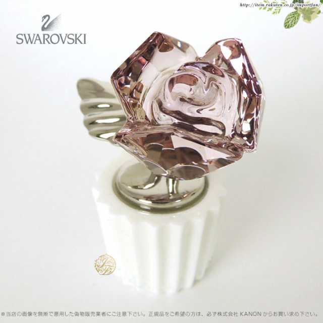 SWAROVSKI スワロフスキー ブロッサミングローズ 薔薇 ダークピンク