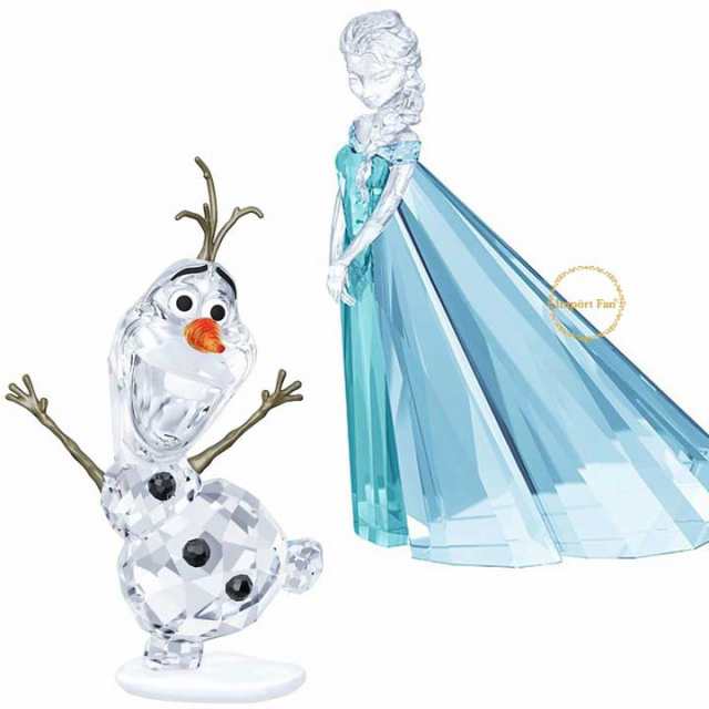 キャラクターグッズスワロフスキー  限定品 Disney Arribas アナと雪の女王 オラフ