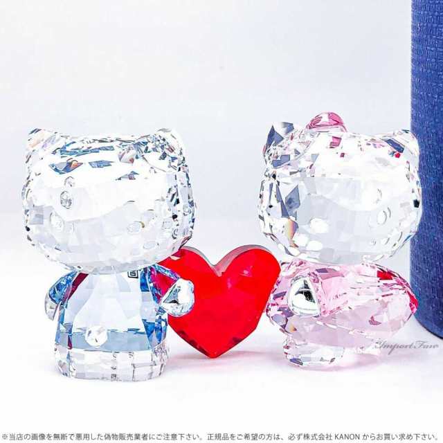 スワロフスキー ハローキティとディアダニエル ピンク リボン 猫 5428570 Swarovski HELLO KITTY & DEAR  DANIEL □｜au PAY マーケット