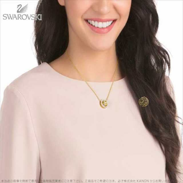 スワロフスキー ホロウ ペンダント スモール ゴールド 5349336 Swarovski HOLLOW PENDANT, SMALL, WHITE,  GOLD PLATING □｜au PAY マーケット