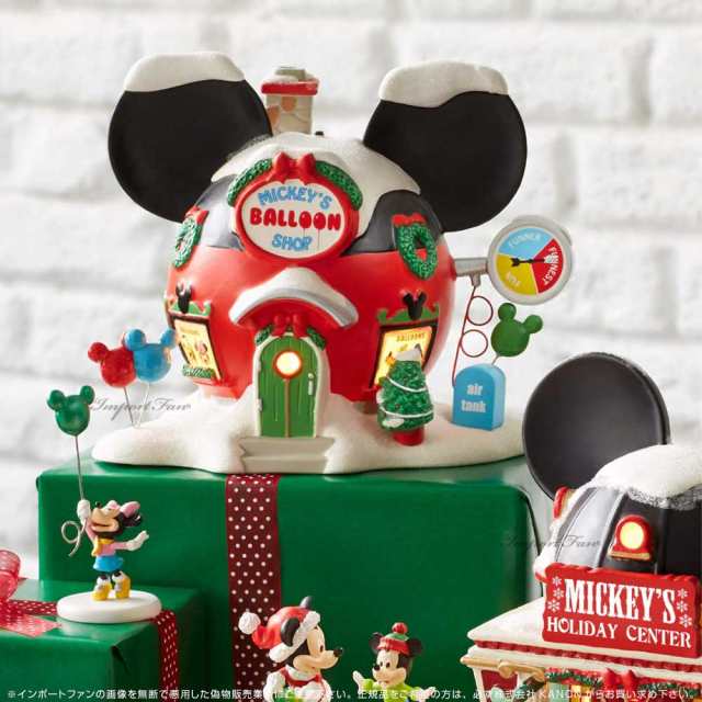 Department 56 ミッキーのバルーンショップ ミッキーマウス ミッキーのクリスマスヴィレッジ 6001316 Disney  Christmas Village Mickey' ブランドのギフト