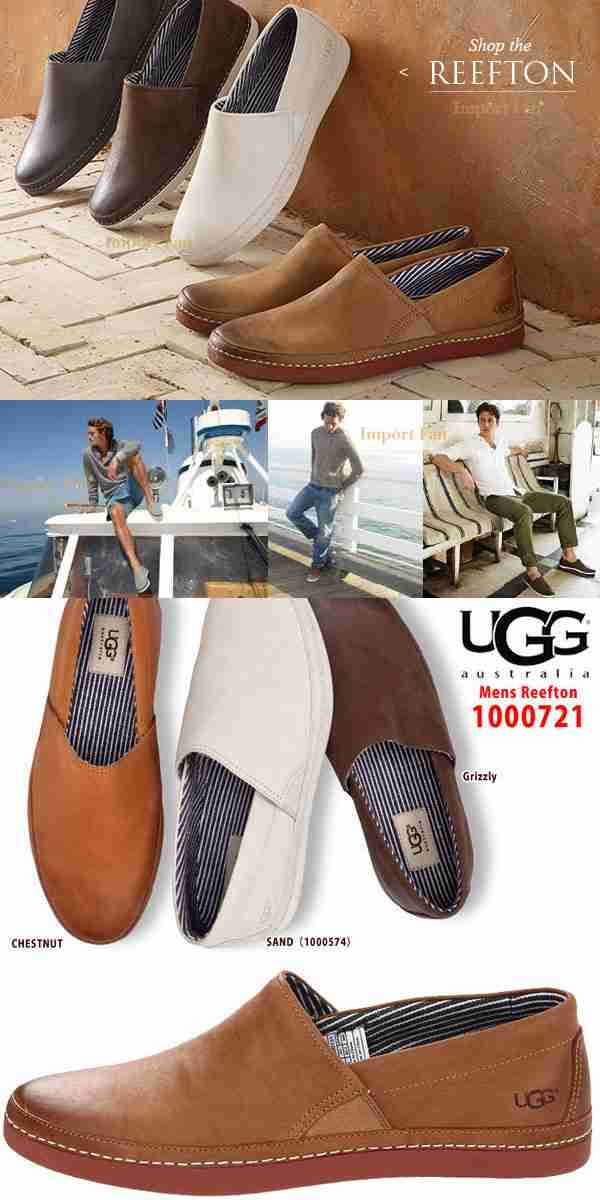 ラスト1点sale Ugg アグ メンズ Reefton リーフトン レザー スリッポン 日本未発売色 メタル Us9 27cm 正規品 即納の通販はau Pay マーケット Import Fan