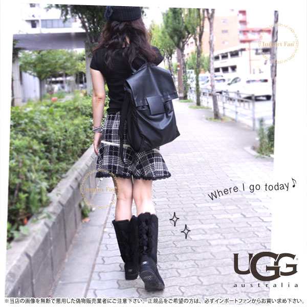 ugg bailey bow tall black