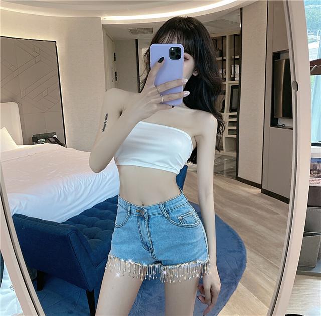 ショートパンツ レディース デニム パンツ ボトムス ショーツ ショート丈 ミニ ギャル 服 ビジュー クリスタル きらきら ワイドパンツ ジの通販はau Pay マーケット Marmelo Sunnyday