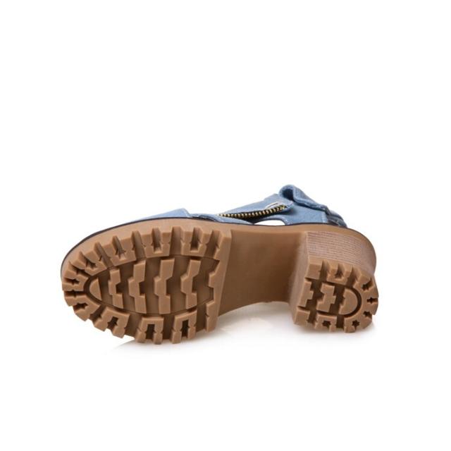 サンダル レディース 厚底 ヒール デニム シューズ 靴 くつ レディース デニム かっこいい きれいめ おしゃれ 大きいサイズ 25 5 26 0 26の通販はau Pay マーケット Marmelo Sunnyday