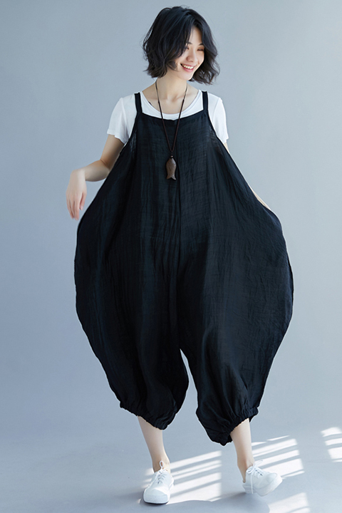 サロペット レディース サムエルパンツ 大きめ ゆったり かわいい 黒 パンツ ズボン ボトムス レディース オーバーオール 春 夏 秋 ジャの通販はau Pay マーケット Marmelo Sunnyday