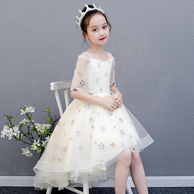 子供 ドレス ロング ミニ 可愛い 星柄 おしゃれ キッズドレス ピアノ 発表会 女の子 ドレス 結婚式 フォーマル 子供服 ワンピース 半袖 の通販はau Pay マーケット Marmelo Sunnyday