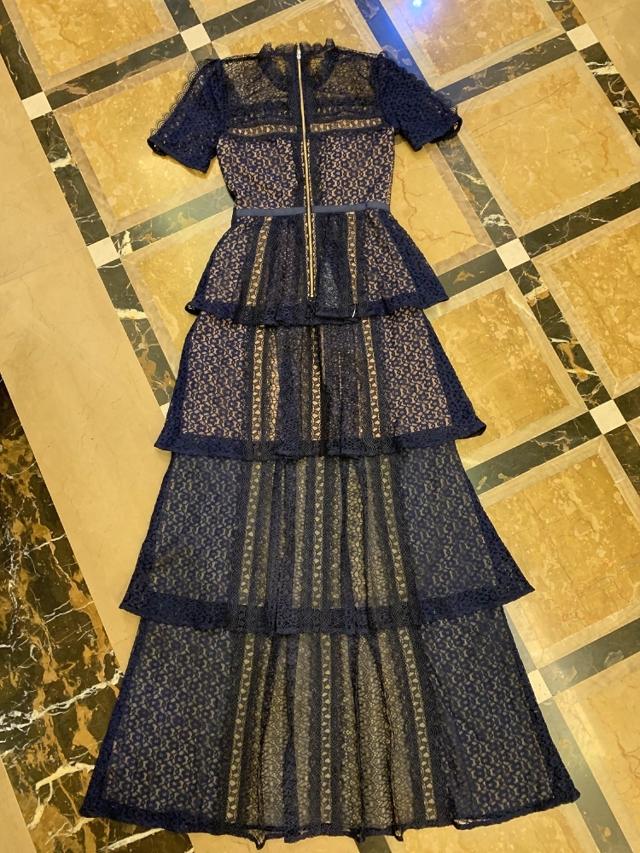 パーティードレス ロング ドレス ワンピース レース 袖あり おしゃれ 個性的 結婚式 お呼ばれ ドレス 大きいサイズ Xl ロング丈 マキシ丈の通販はau Pay マーケット Marmelo Sunnyday