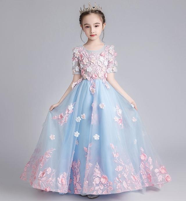 子供 ドレス ロング ブルー 大人っぽい ロングドレス フィッシュテール キッズドレス ピアノ 発表会 女の子 ロングスカート 誕生日 子どの通販はau Pay マーケット Marmelo Sunnyday