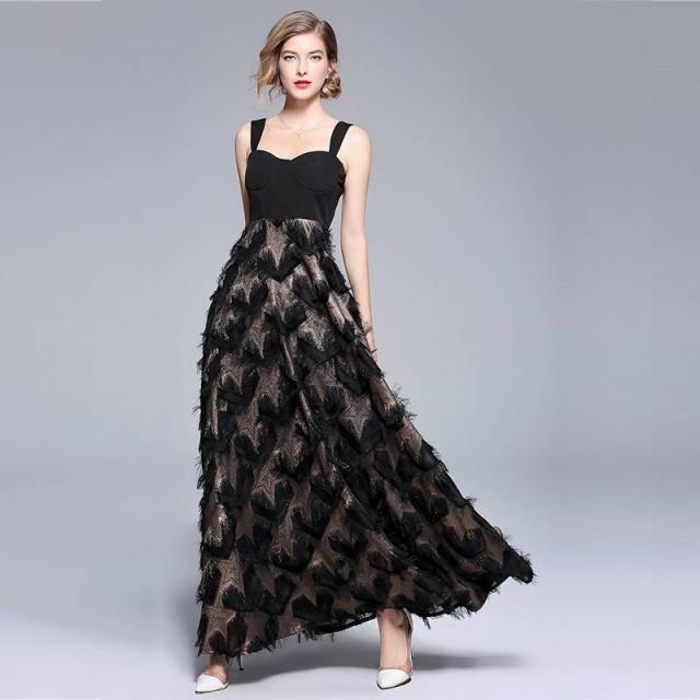 パーティードレス ロング丈 ロングドレス ブラックドレス 大きいサイズ 黒 ハート柄 春 夏 ワンピース ドレス ロング マキシワンピース の通販はau Pay マーケット Marmelo Sunnyday