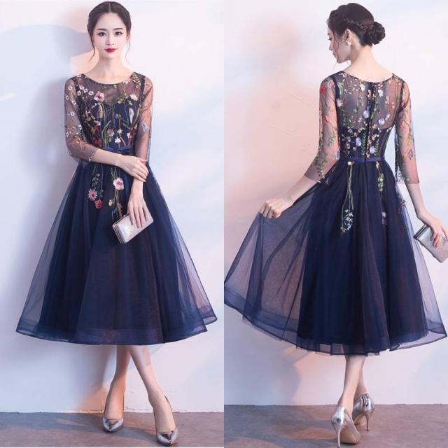 袖あり パーティードレス 袖あり 大きいサイズ レース ワンピース レース パーティ ドレス 10代 代 30代 袖あり ミモレ丈 膝丈 フレア の通販はau Pay マーケット Marmelo Sunnyday