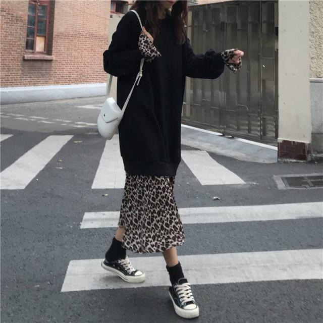 ロングワンピース レオパード ヒョウ柄 ワンピース レディース 秋 冬 きれいめ 10代 代 30代 40代 コーデ ドンキング ワンピース の通販はau Pay マーケット Marmelo Sunnyday