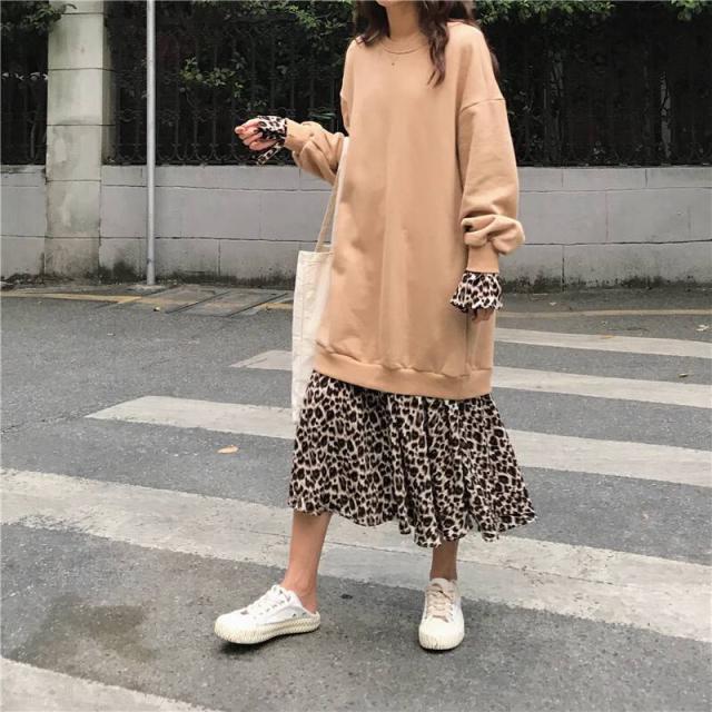 ロングワンピース レオパード ヒョウ柄 ワンピース レディース 秋 冬 きれいめ 10代 代 30代 40代 コーデ ドンキング ワンピース の通販はau Pay マーケット Marmelo Sunnyday
