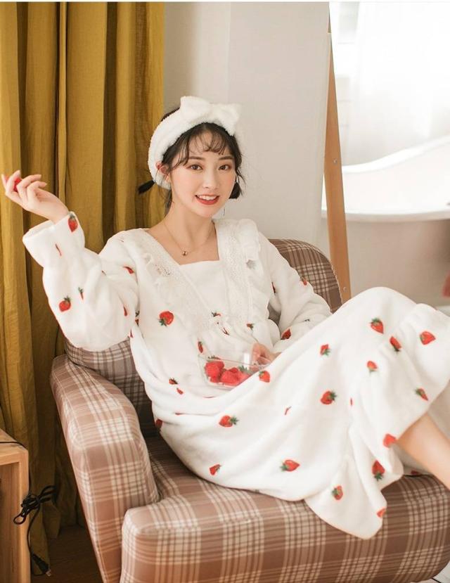 パジャマ レディース 冬 ワンピース ルームウェア 部屋着 寝巻き ナイトウェア レディース ワンピース もこもこ スカート ベルベット 秋 の通販はau Pay マーケット Marmelo Sunnyday