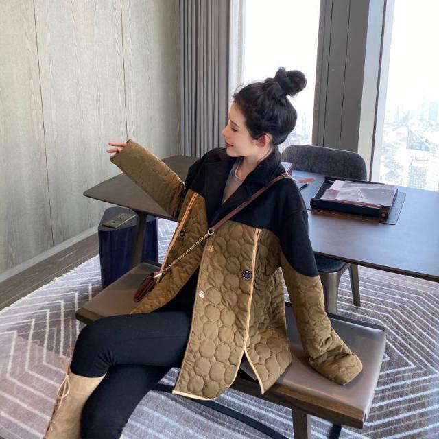 キルティング コート アウター ジャケット レディース 春 秋 バイカラー 異素材mix おしゃれ かわいい 10代 代 30代 40代 ショートコーの通販はau Pay マーケット Marmelo Sunnyday