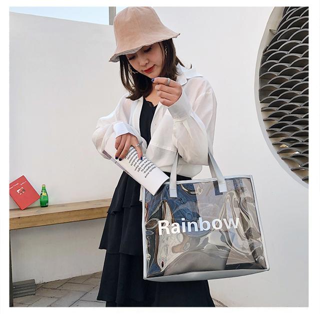 Pvc ビニール バッグ レディース かばん カバン バッグインバッグ トートバッグ 大容量 かわいい ビーチバッグ プールバッグ 夏バッグ 透の通販はau Pay マーケット Marmelo Sunnyday