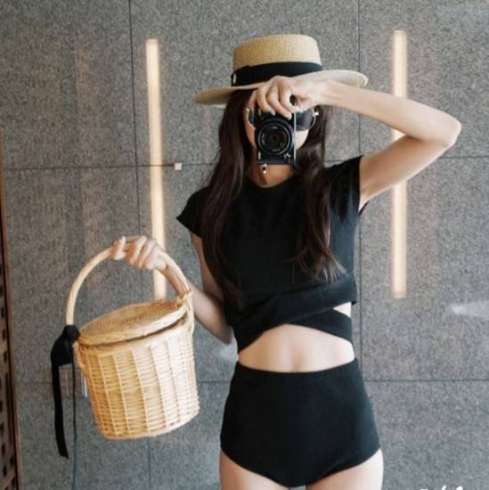 水着 ビキニ レディース 体型カバー タンキニ 韓国 水着 かわいい 大人カジュアル ハイウエスト 黒 無地 フィットネス 水着 レディース の通販はau Pay マーケット Marmelo Sunnyday