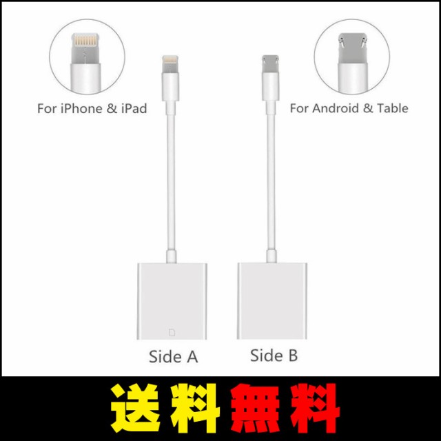 カメラ microSD カードリーダー iOS Android対応 高速な写真 ビデオ転送 iPhone iPad iPod Android