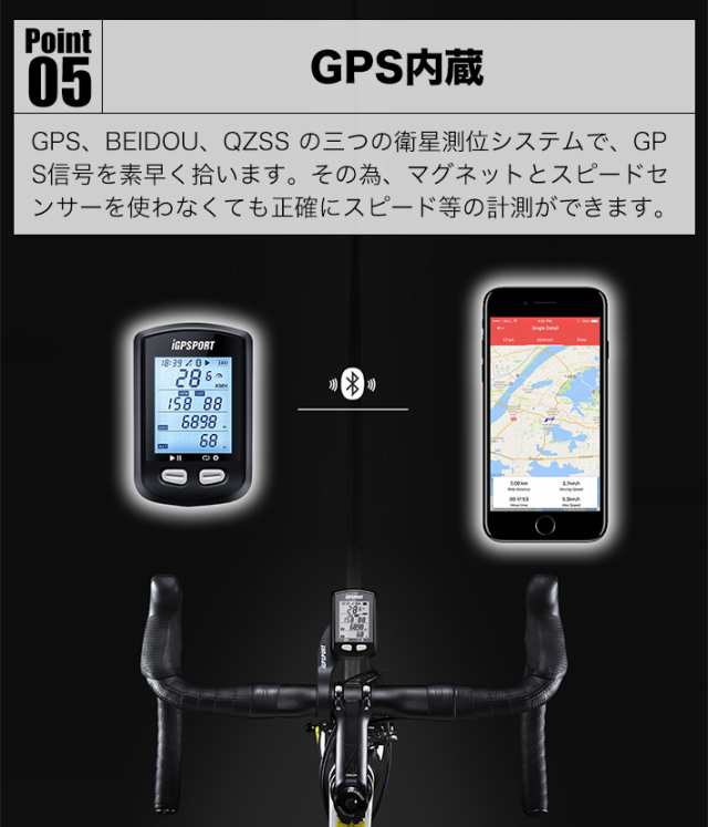 サイクルコンピュータ IGPSPORT