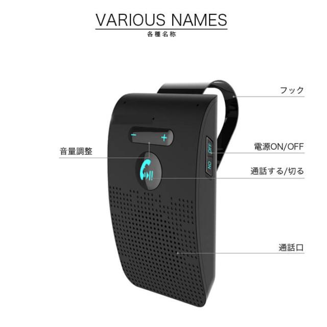 ハンズフリースピーカー 車載 ワイヤレススピーカー Bluetooth 5 0 Edr日本語アナウンス フリースピーカー 2台登録待ち受け可能 10時間の通販はau Pay マーケット Win Win