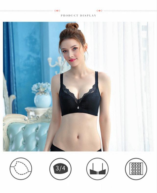 レディース 育乳ブラ ノンワイヤー レースブラジャー バストアップ効果 育乳 補正下着 補整 大きくなる 脇高ブラ 脇肉ブラ の通販はau Pay マーケット A Closet