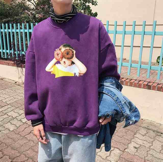 春 スウェット 男女兼用 ペアルック カップル 恋人 スエット トレーナー カジュアル 可愛い 個性的 春服 メンズ レディース の通販はau Pay マーケット A Closet