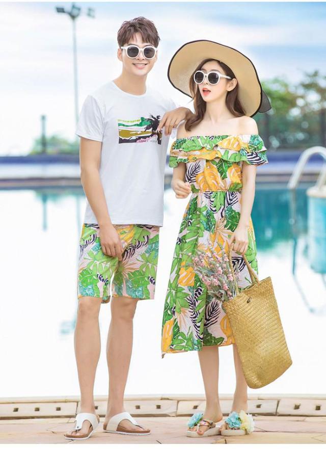 親子ペアルック 親子コーデ ファミリーお揃い 夏 海 旅行 ママ レディース ワンピース パパ メンズ アロハシャツ Tシャツ パンツ の通販はau Wowma A Closet