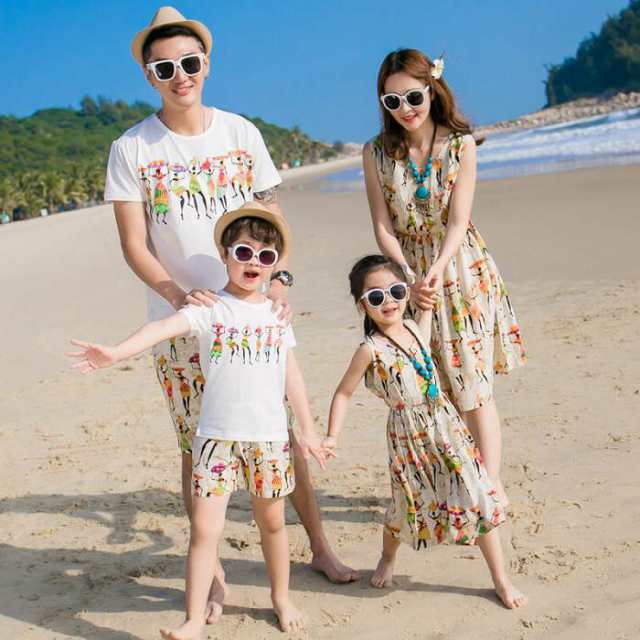 親子ペア ルック キッズ 親子お揃い 親子ペアルック 夏 海 ビーチ 女の子 ワンピース 男の子 アロハシャツ Tシャツ パンツ 上下セットの通販はau Pay マーケット A Closet