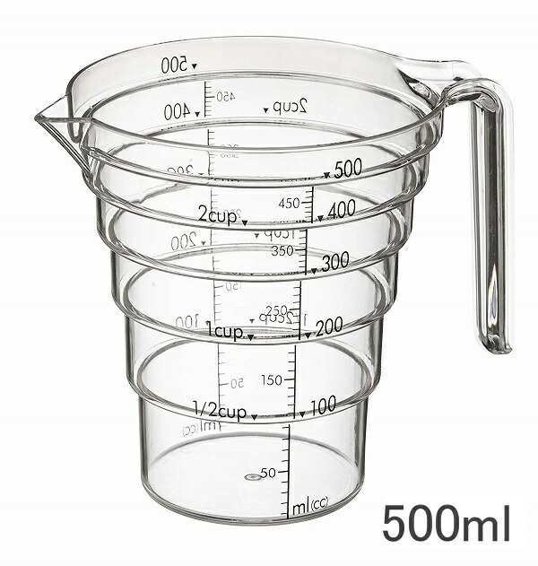 段々計量カップ レイヤー 500ml クリア 2547 おしゃれ かわいい 計量カップ 計量 山崎実業 Yamazakiの通販はau Pay マーケット メルシープレゼント雑貨屋