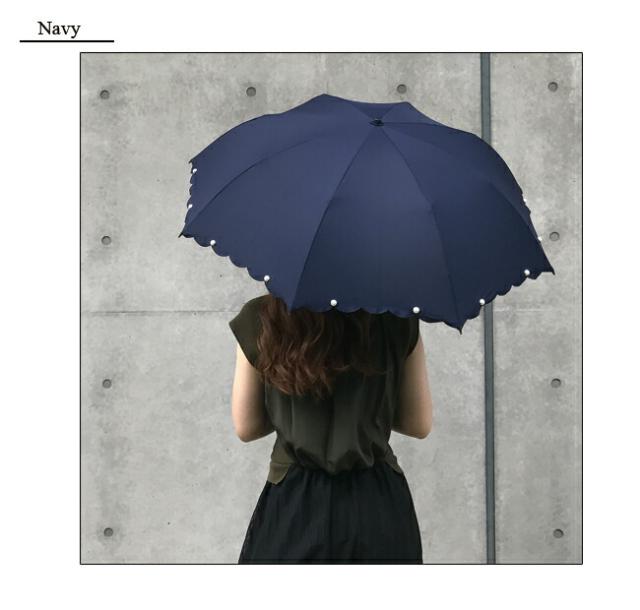 折りたたみ傘 スカラップパール ブラック ネイビー 傘 日傘 晴雨兼用 かわいい ピンクトリック 可愛い かさ レディース 大人 黒 親骨50cの通販はau Pay マーケット メルシープレゼント雑貨屋