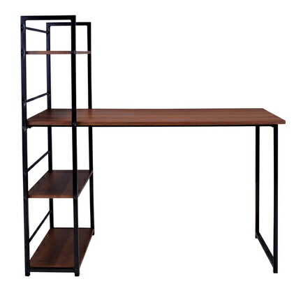 デスク  おしゃれ シンプル デスク 収納棚付き パソコンデスク インテリア家具  【送料無料】