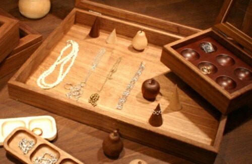 ウォールナット アクセサリーケース L 木製 ラルース La Luz ジュエル