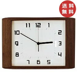 レトロクロック La Luz Inc ラルース Retro Clock (壁掛け時計 ウォールナット 木製 ウッド シンプル 壁かけ ラルース 静か 寝室 ウォー