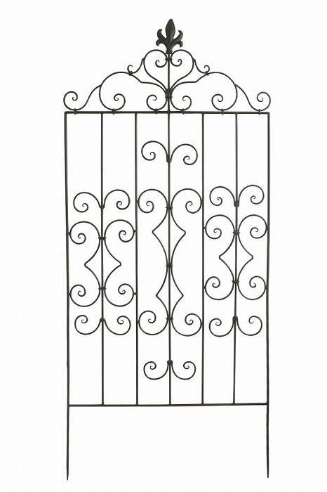 【倉庫】 アンティーク風 アラベスク・トレリス  【COVENT GARDEN コベントガーデン】   カーデンフェンス アイアン エクステリア ガーデニング Fence ガーデンファニチャー 囲い 庭【送料無料】 GZ-34の通販は