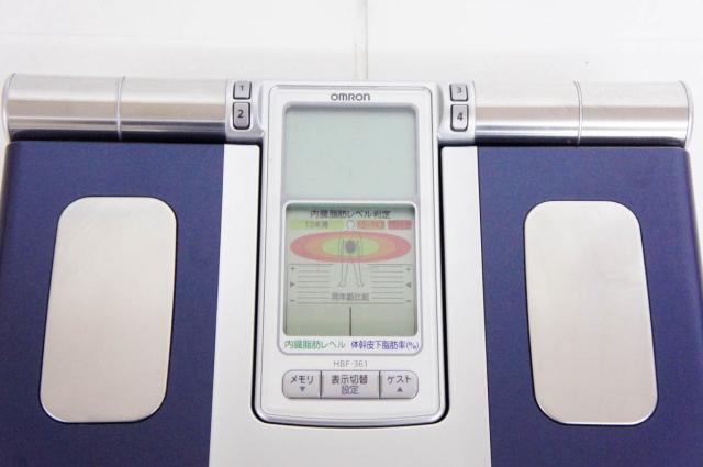 中古】OMRONオムロン 体重体組成計 カラダスキャン HBF-361 体重計の