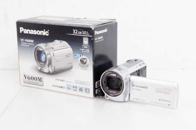Panasonicパナソニック デジタルハイビジョンビデオカメラ HC-V600M-S ...