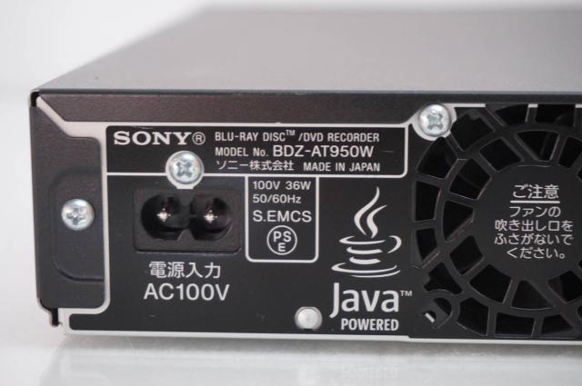 【中古】SONYソニー ブルーレイディスク/DVDレコーダー BDZ-AT950W HDD1TB Wチューナー BDレコーダー