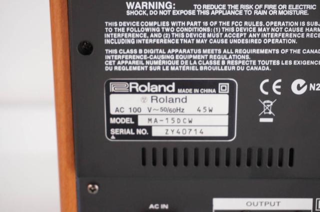 【中古】EDIROL ROLANDローランド ステレオ モニター スピーカー MA-15D_5