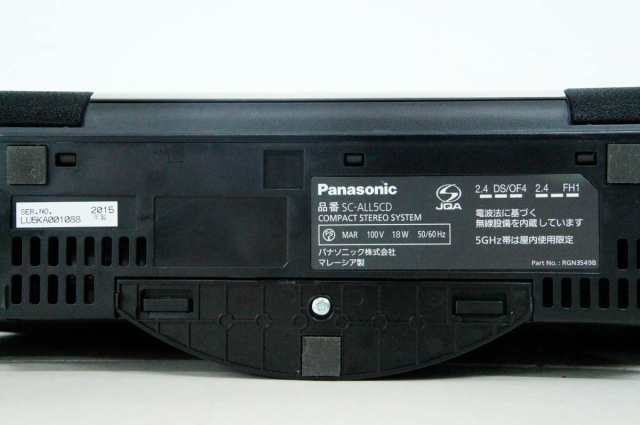 【中古】Panasonicパナソニック コンパクトステレオシステム SC-ALL5CD-K ワイドFM対応 CD/CD-R/RW