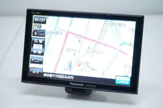 【中古】Panasonicパナソニック 7型 SSDポータブルカーナビゲーション Gorilla CN-GP755VD