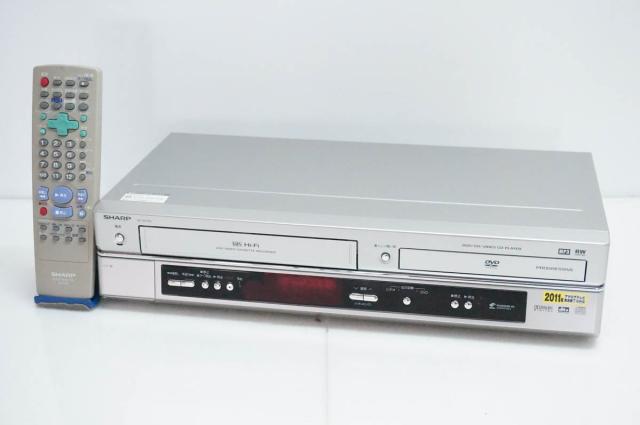【中古】SHARPシャープ VTR一体型DVDビデオプレーヤー DVDプレーヤー一体型VHSビデオデッキ DV-NC750