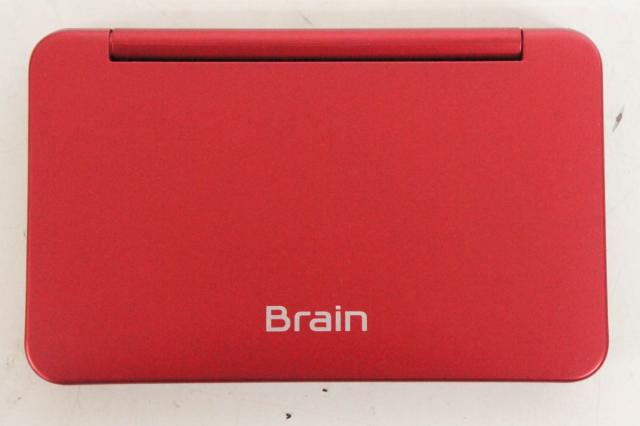 中古】SHARPシャープ カラー電子辞書 Brain ブレーンPW-SR3 レッド 