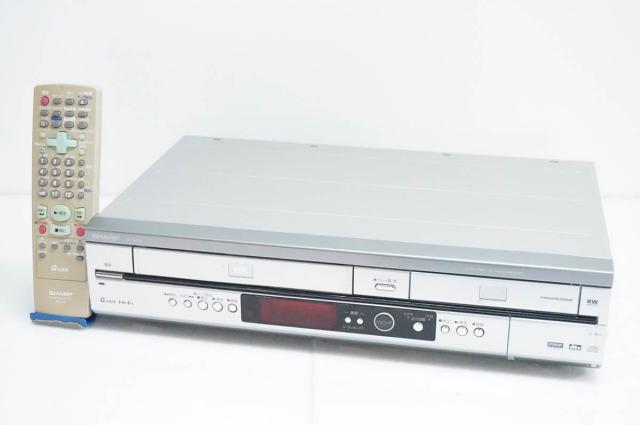 【中古】SHARPシャープ ビデオ一体型DVDレコーダー DVDレコーダー一体型VHSビデオデッキ DV-RW65 VHS→DVDダビング機能付き
