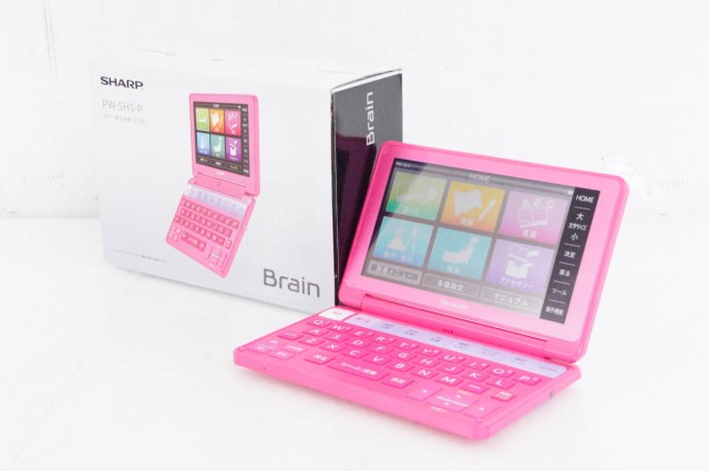 【中古】SHARPシャープ 電子辞書 Brainブレーン PW-SH1 ピンク｜au PAY マーケット